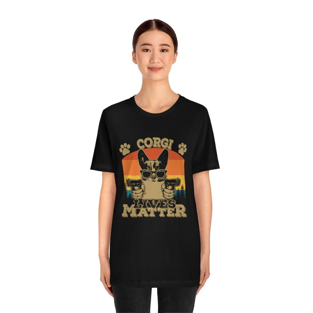 Corgi Lives Matter Unisex Jersey Short Sleeve Tee