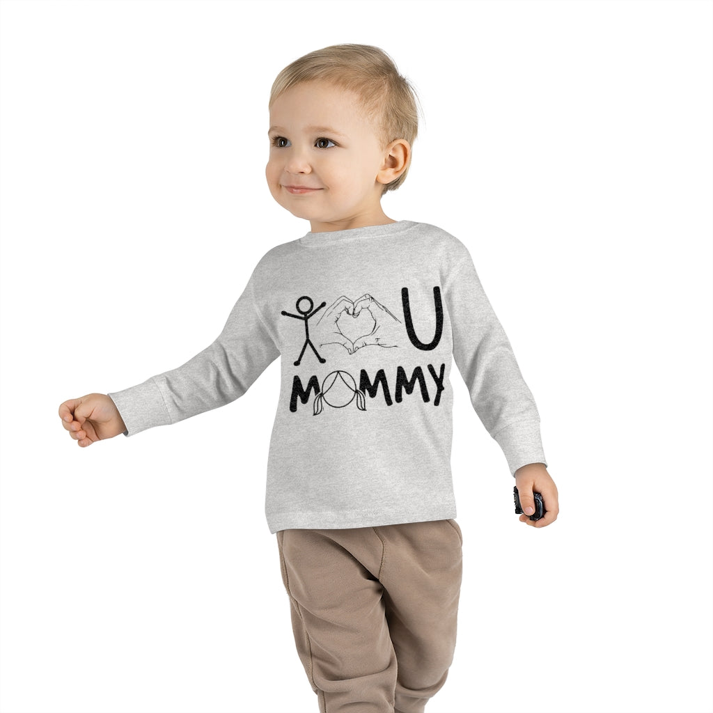 Love Mommy Toddler Long Sleeve Tee