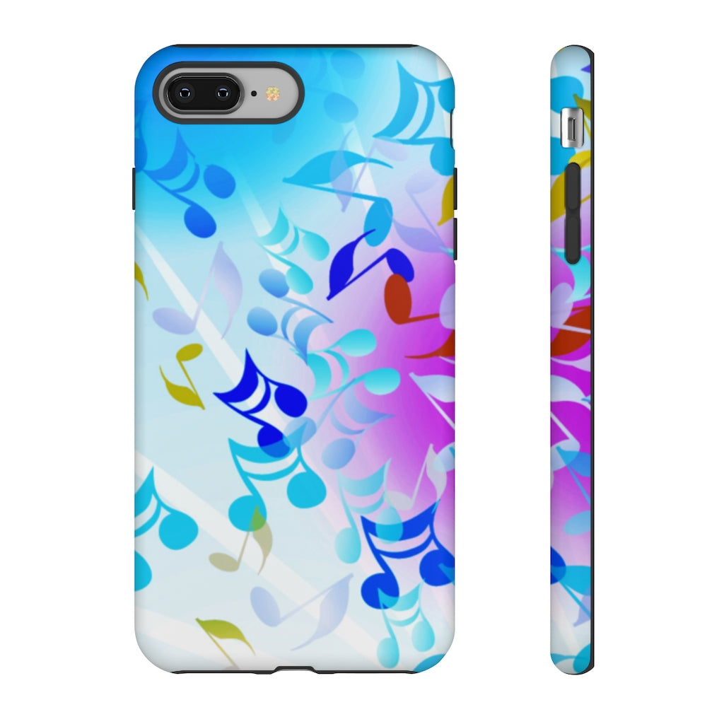 Scattered Notes Music iPhone Tough Cases