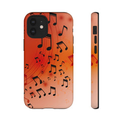 Curving Notes Music iPhone Tough Cases