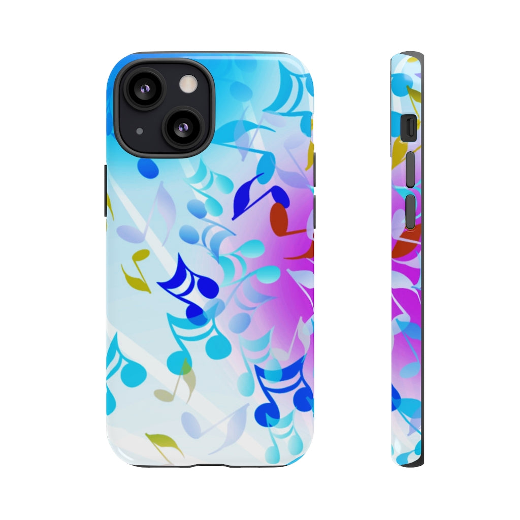 Scattered Notes Music iPhone Tough Cases