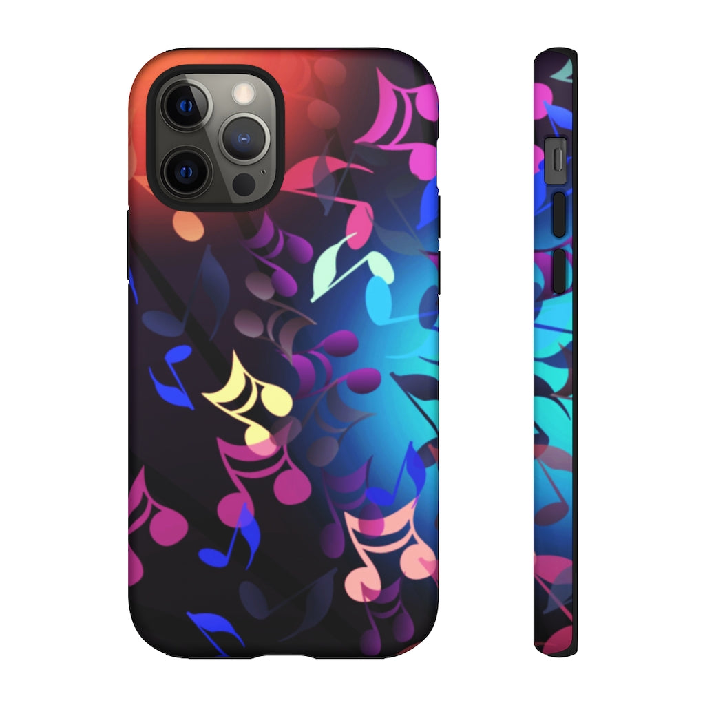 Scattered Notes Music iPhone Tough Cases