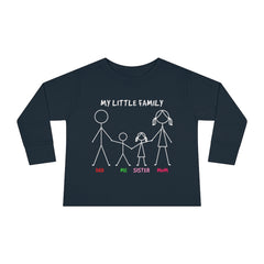 My Little Family Toddler Long Sleeve Tee