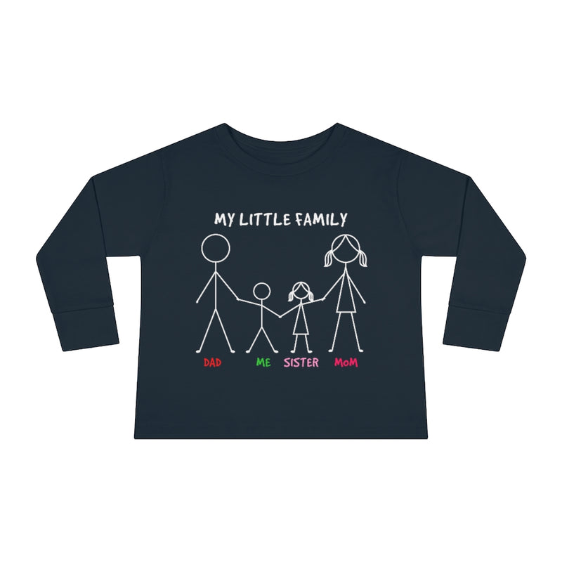 My Little Family Toddler Long Sleeve Tee