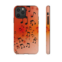 Curving Notes Music iPhone Tough Cases