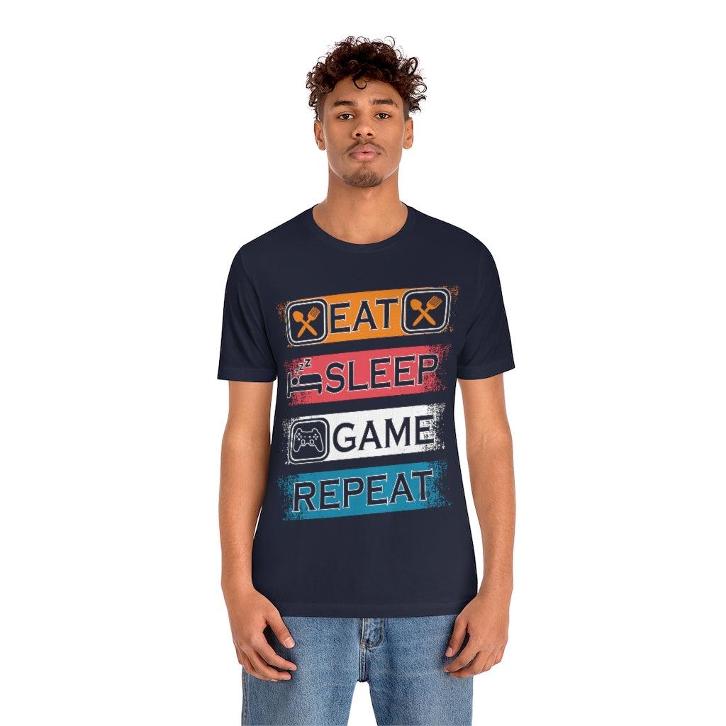 Gaming Repeat Unisex Jersey Short Sleeve Tee