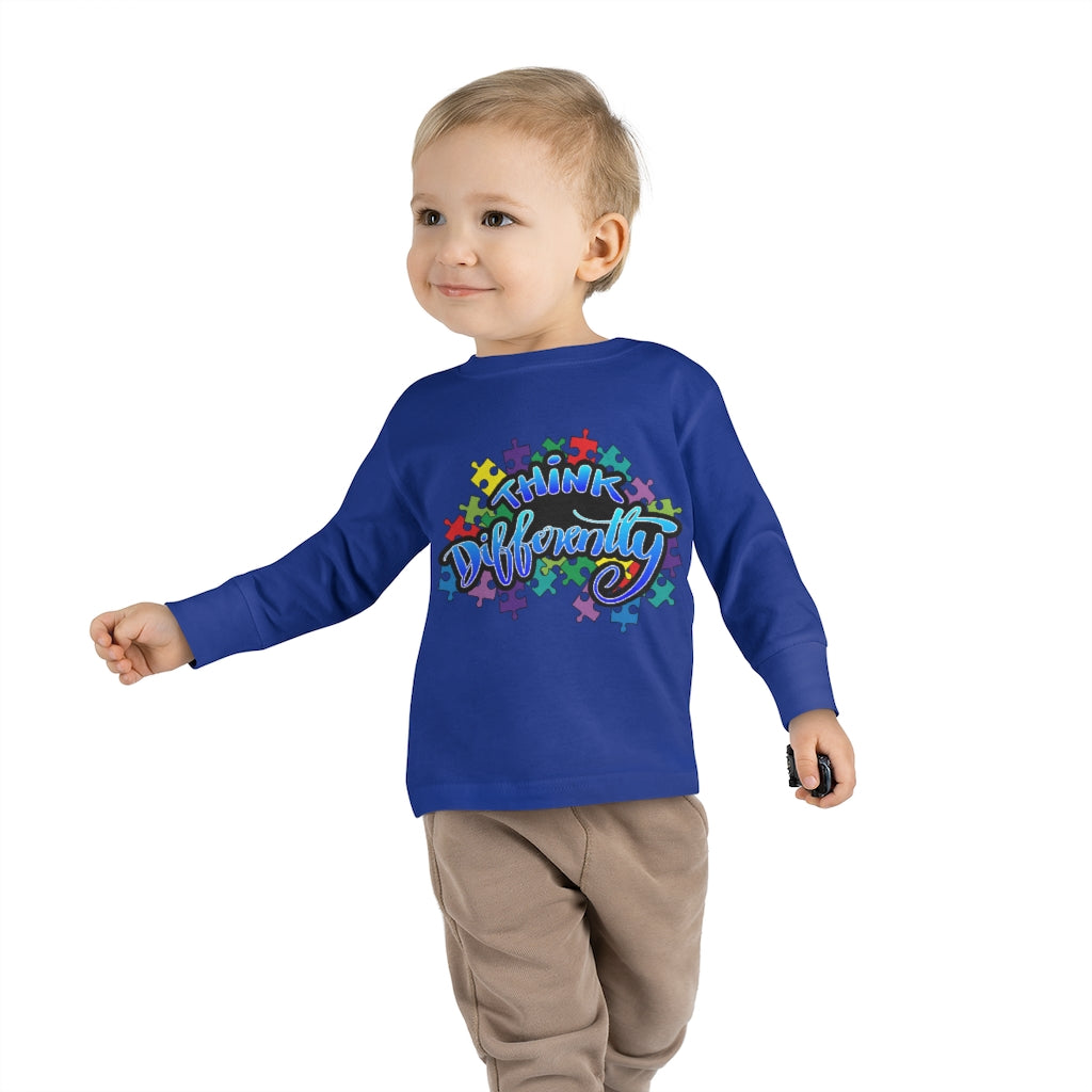 Think Differently Toddler Long Sleeve Tee