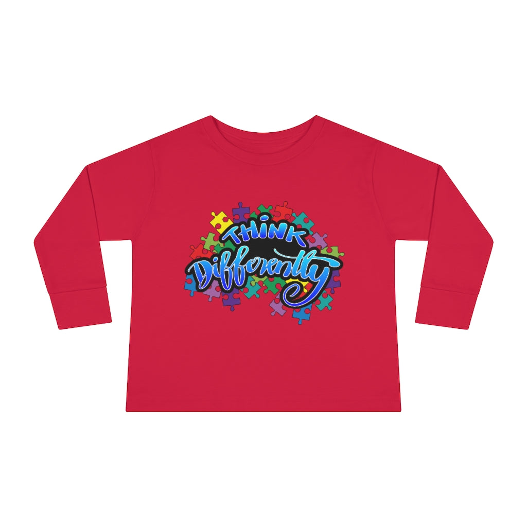 Think Differently Toddler Long Sleeve Tee