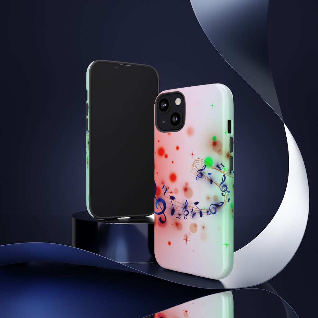 Purple Notes Music iPhone Tough Cases