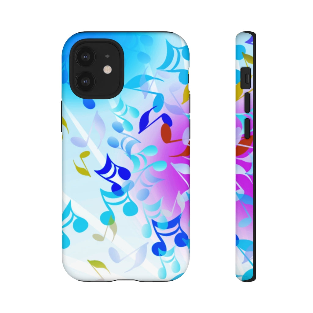 Scattered Notes Music iPhone Tough Cases