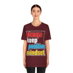 Positive Mindset Unisex Jersey Short Sleeve Tee