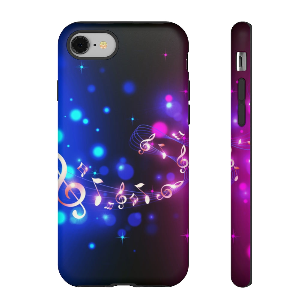 Golden Notes Music iPhone Tough Cases