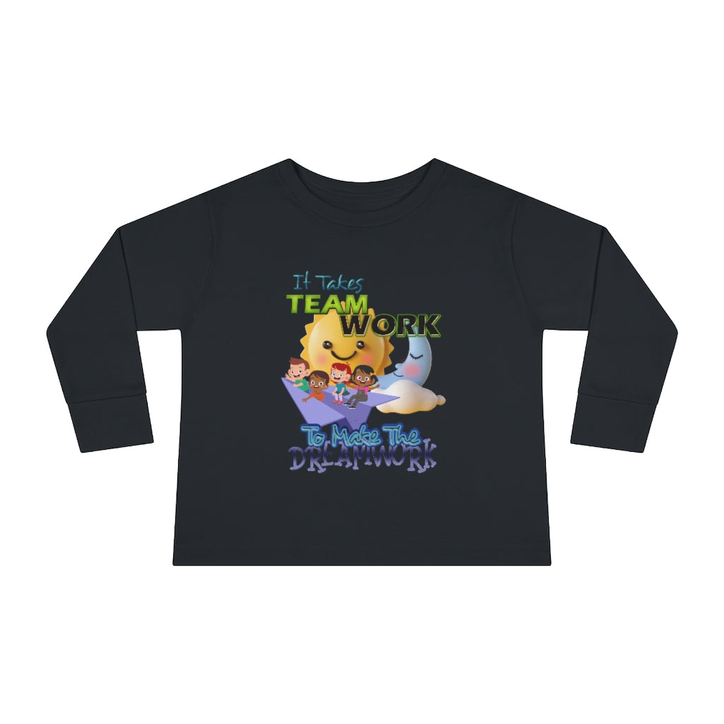 Team Work Toddler Long Sleeve Tee