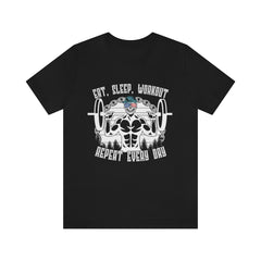 Workout Repeat Unisex Jersey Short Sleeve Tee