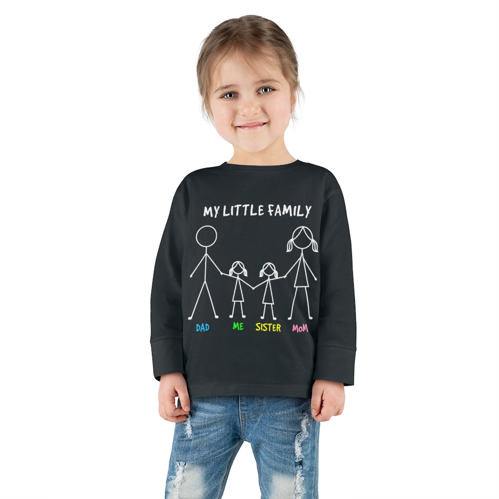 My Little Family Toddler Long Sleeve Tee