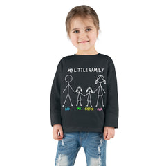 My Little Family Toddler Long Sleeve Tee