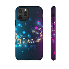 Golden Notes Music iPhone Tough Cases
