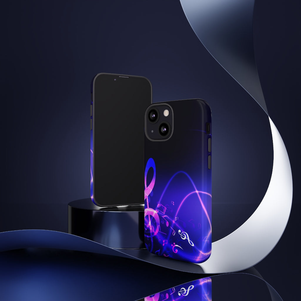 Floating Notes Music iPhone Tough Cases