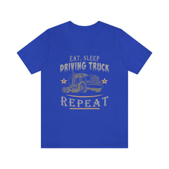 Truck Driving Repeat Unisex Jersey Short Sleeve Tee