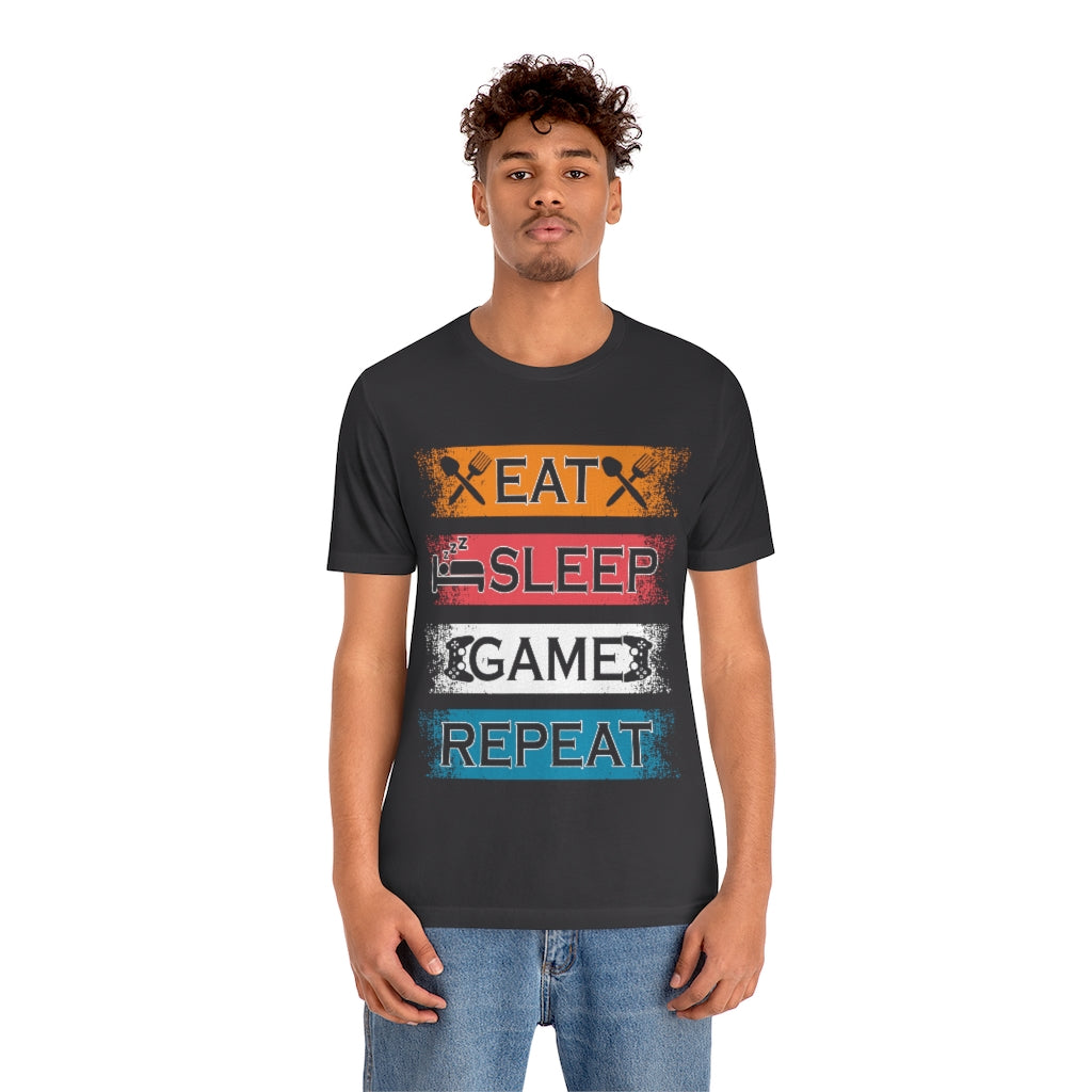 Gaming Repeat Unisex Jersey Short Sleeve Tee