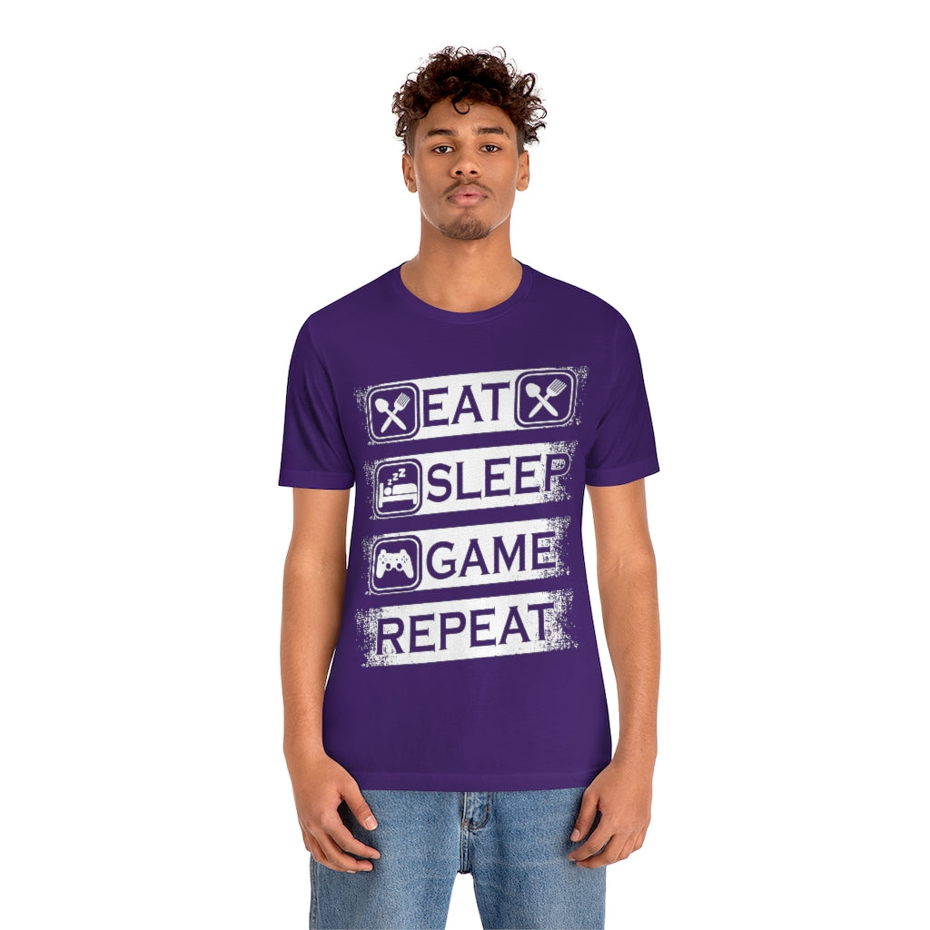 Gaming Repeat Unisex Jersey Short Sleeve Tee