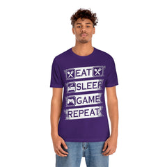 Gaming Repeat Unisex Jersey Short Sleeve Tee