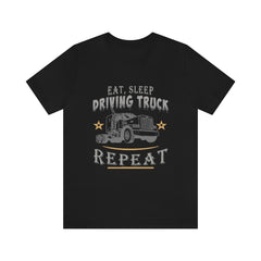 Truck Driving Repeat Unisex Jersey Short Sleeve Tee