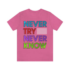 Never Know Unisex Jersey Short Sleeve Tee
