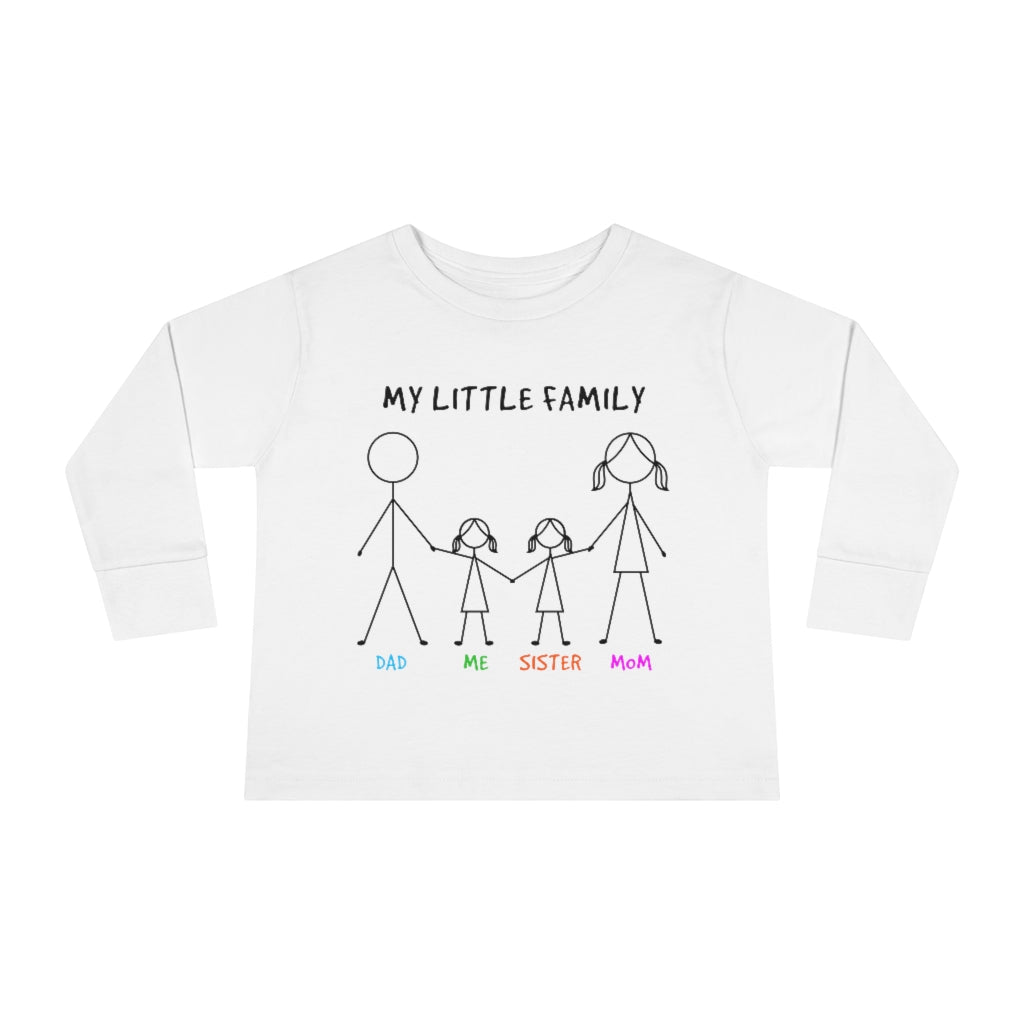 My Little Family Toddler Long Sleeve Tee