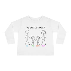 My Little Family Toddler Long Sleeve Tee