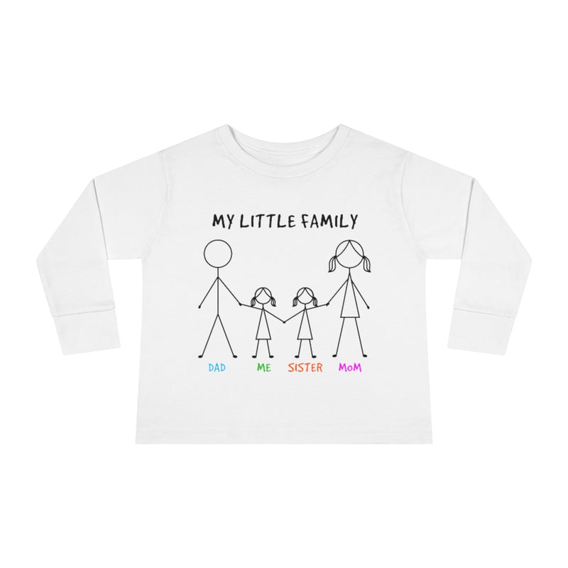 My Little Family Toddler Long Sleeve Tee