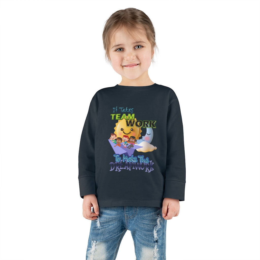 Team Work Toddler Long Sleeve Tee