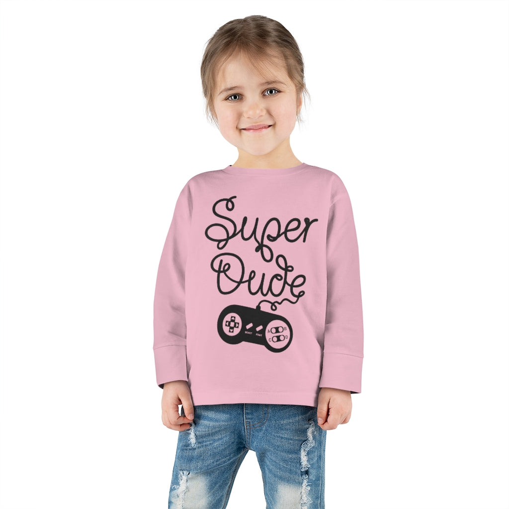 Super Dude Toddler Long Sleeve Tee