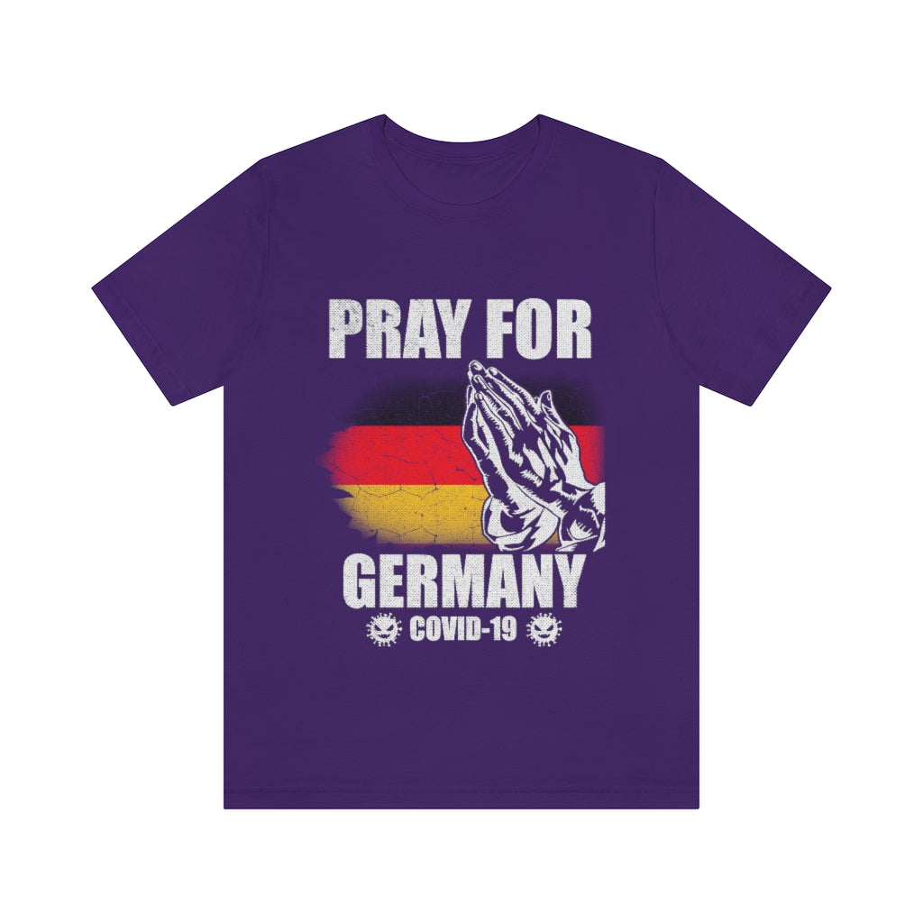 Pray For Germany Unisex Jersey Short Sleeve Tee
