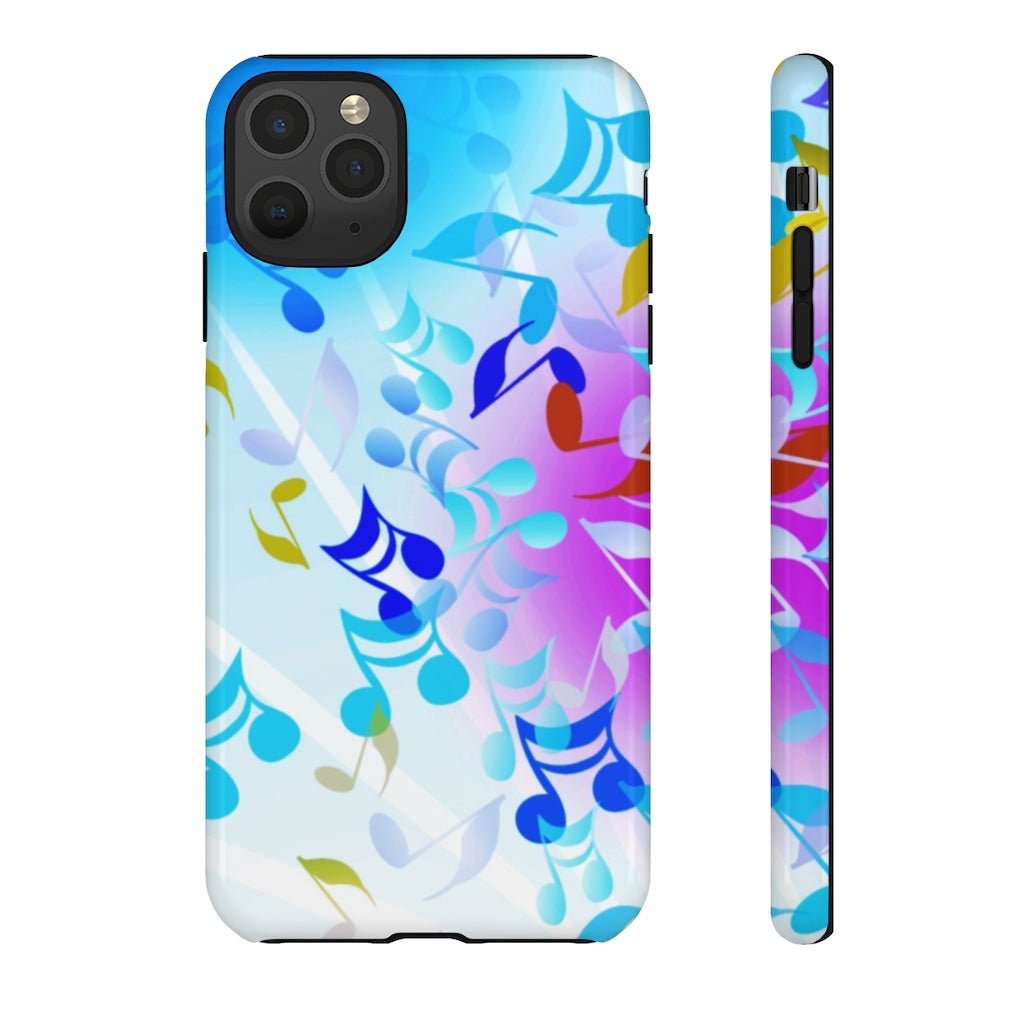 Scattered Notes Music iPhone Tough Cases