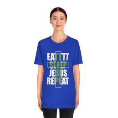 Jesus Repeat Unisex Jersey Short Sleeve Tee