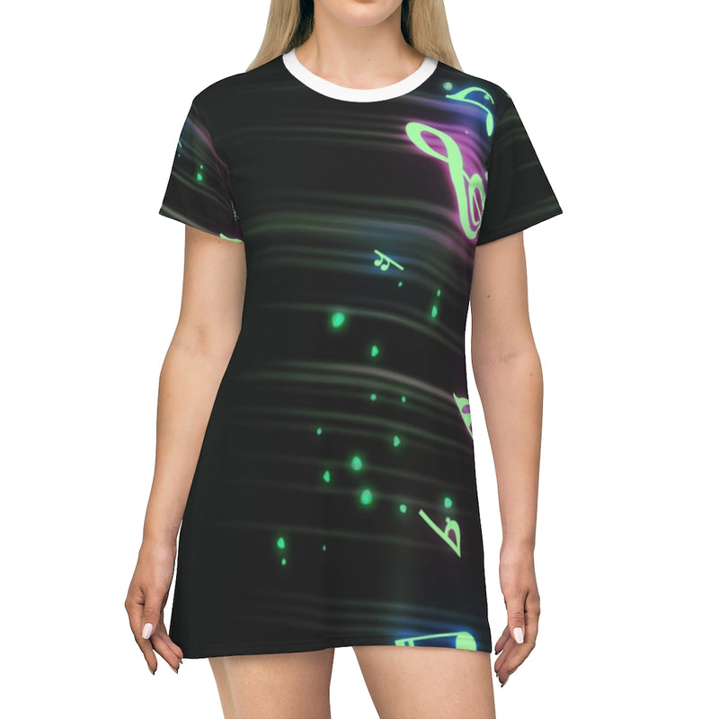 Glitch Music T-Shirt Dress