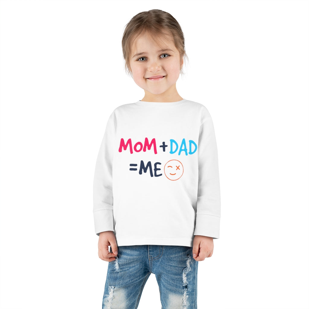 Mom Dad Me Toddler Long Sleeve Tee