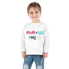 Mom Dad Me Toddler Long Sleeve Tee