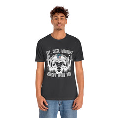 Workout Repeat Unisex Jersey Short Sleeve Tee