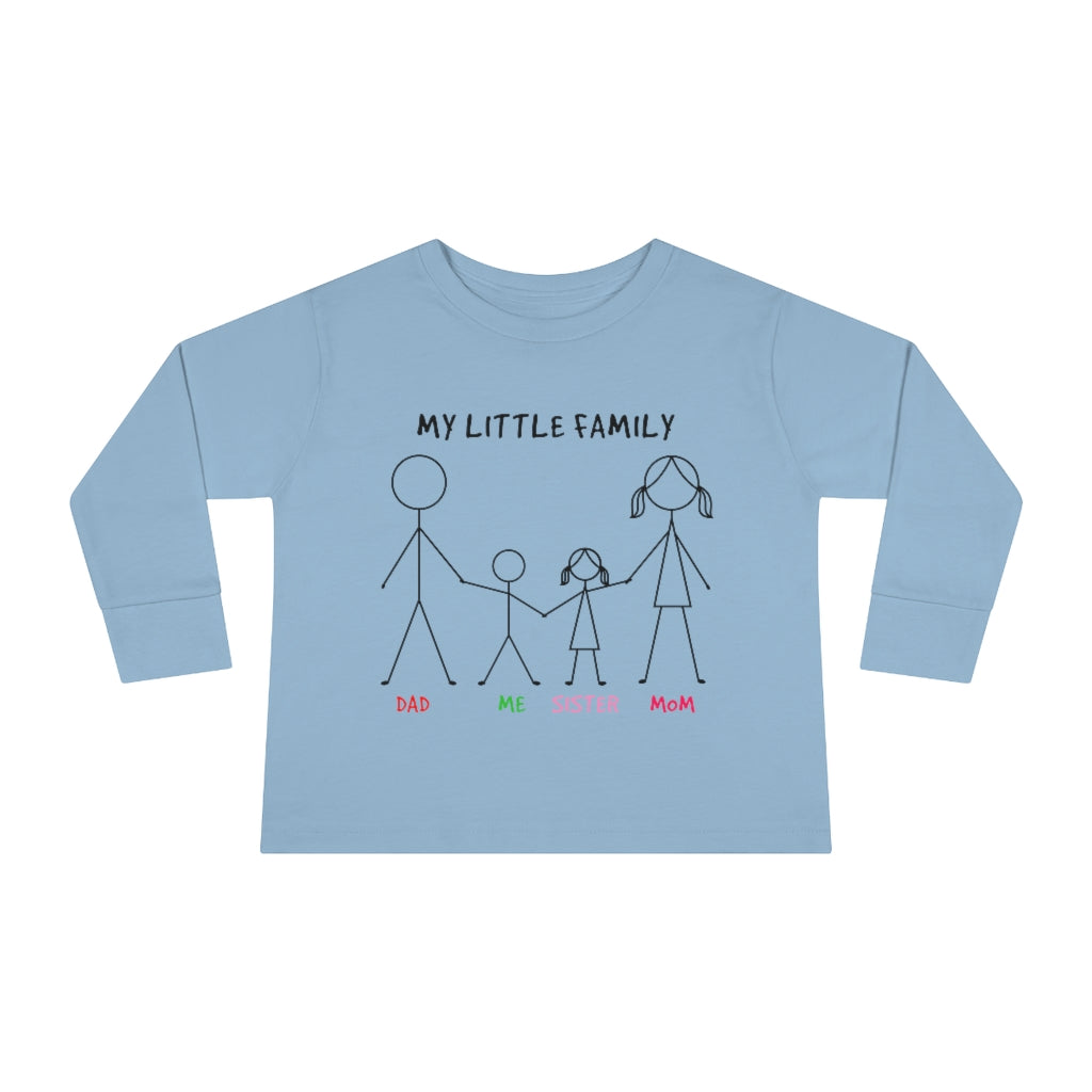 My Little Family Toddler Long Sleeve Tee