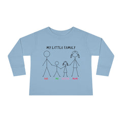 My Little Family Toddler Long Sleeve Tee