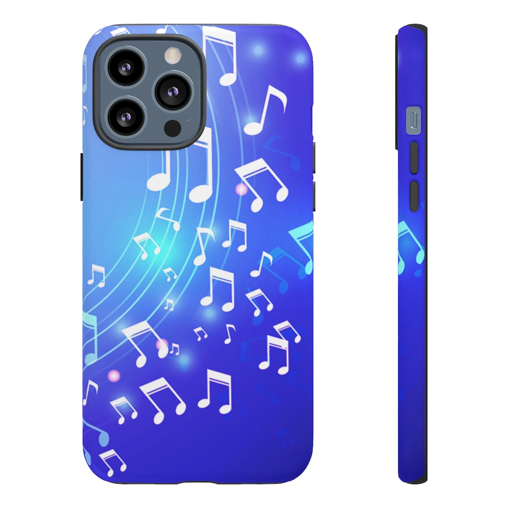 Curving Notes Music iPhone Tough Cases