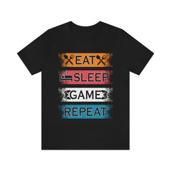 Gaming Repeat Unisex Jersey Short Sleeve Tee