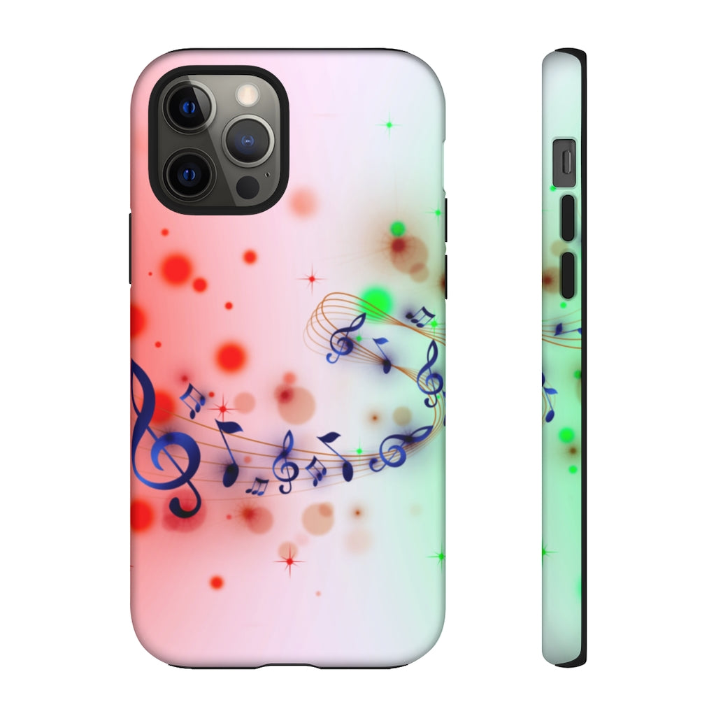 Purple Notes Music iPhone Tough Cases