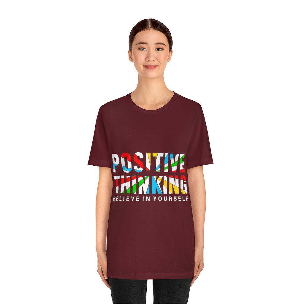 Positive Thinking Unisex Jersey Short Sleeve Tee