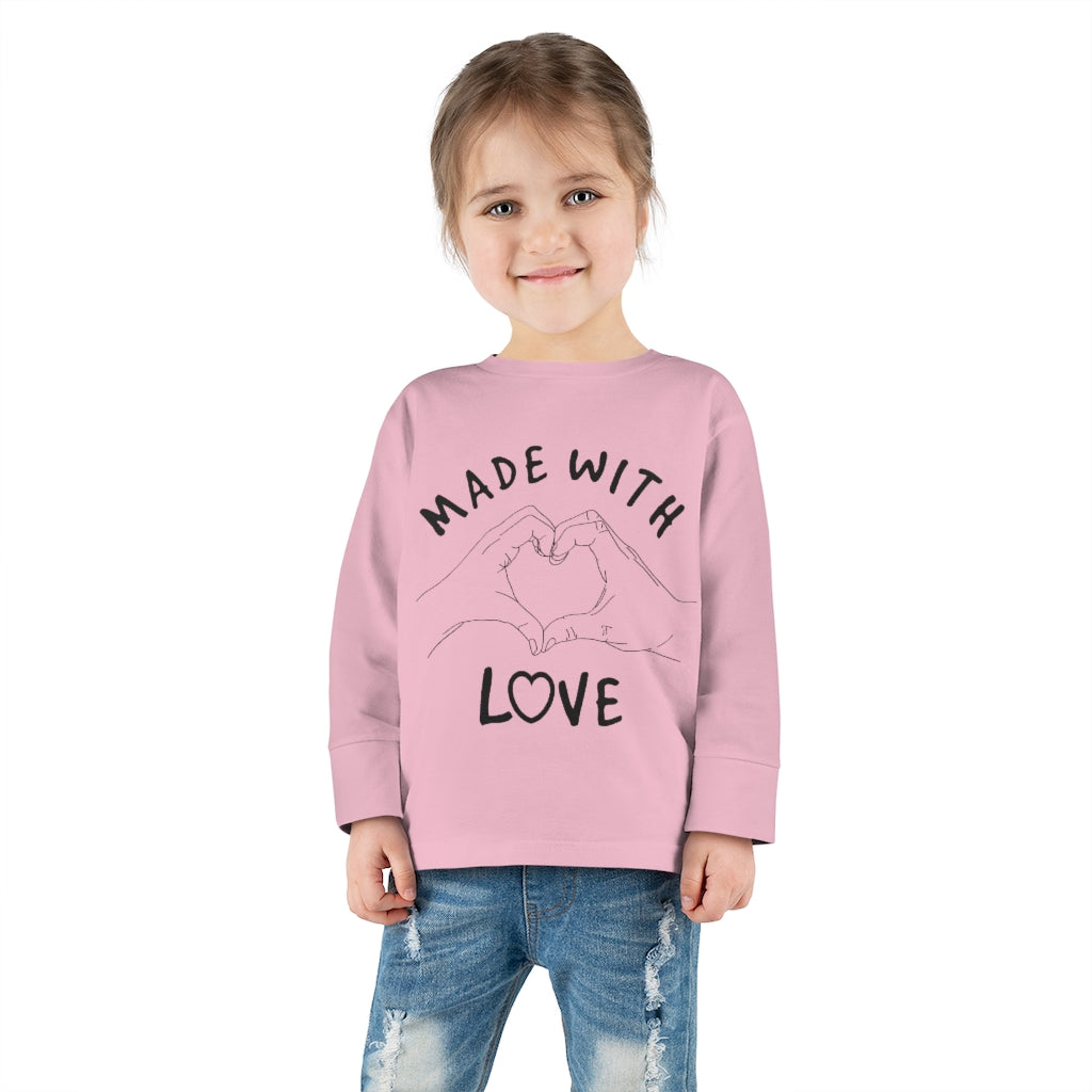 Made With Love Toddler Long Sleeve Tee