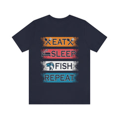 Fishing Repeat Unisex Jersey Short Sleeve Tee