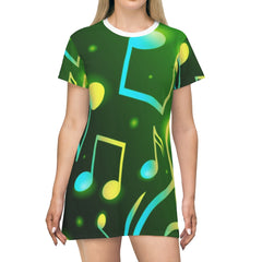 Jumbo Notes Music T-Shirt Dress