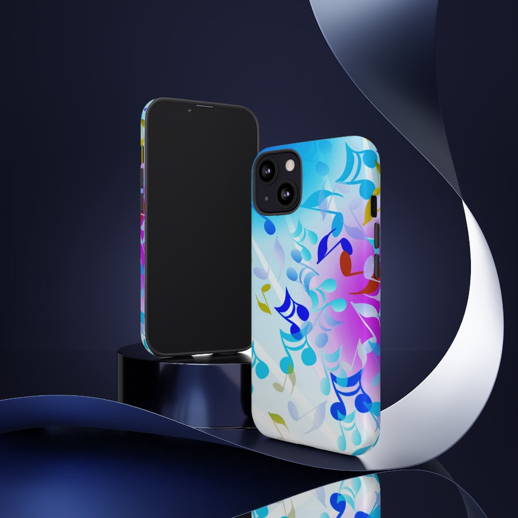 Scattered Notes Music iPhone Tough Cases